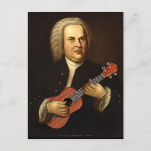 Cartão Postal J.S. Bach em Uke
