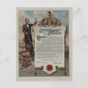 Cartão Postal J. S. Smith & Co. copy Emancipation Proclamation