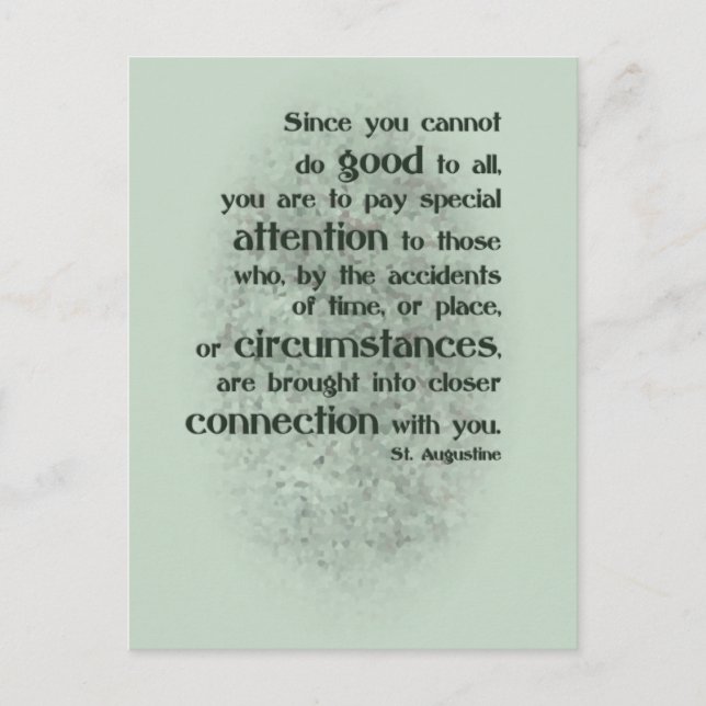 Cartão Postal Já que você não pode fazer bem a todos (Frente)