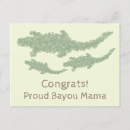 Cartão Postal Jacaré Camuflado Legal - transparente.