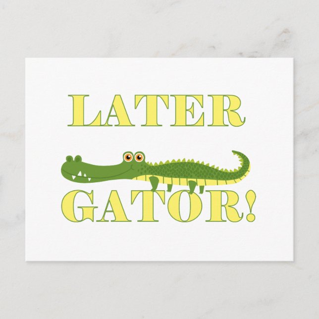 Cartão Postal Jacaré mais atrasado (Frente)