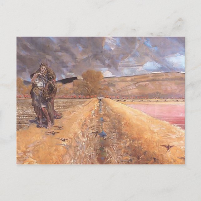 Cartão Postal Jacek Malczewski - Santo Agnes (Frente)