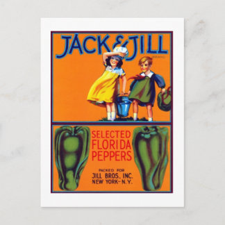 Cartão Postal Jack e Jill Peppers