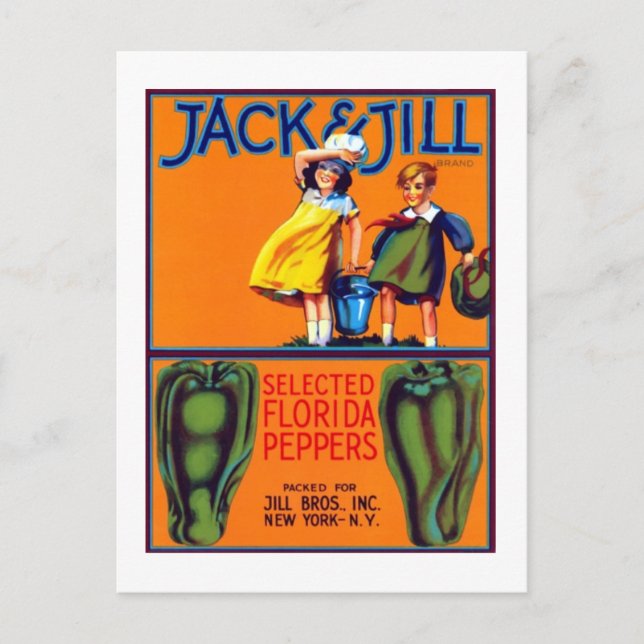 Cartão Postal Jack e Jill Peppers (Frente)