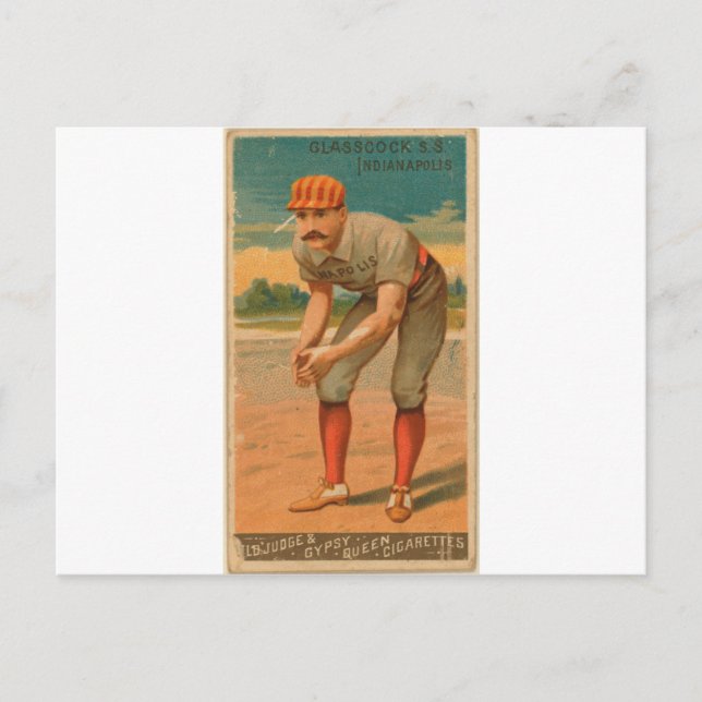 Cartão Postal Jack Glasscock, Indianápolis  (Frente)