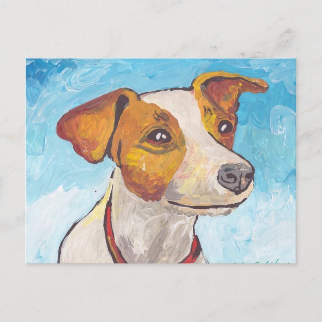 Cartão Postal Jack Russell Terrier (Frente)