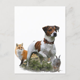 Cartão Postal Jack Russell Terrier, Arte