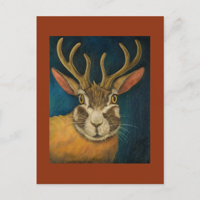 Cartão Postal Jackalope (Frente)