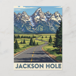 Cartão Postal Jackson Hole Wyoming