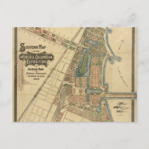 Cartão Postal Jackson Park & Midway Plaisance, Chicago, Illinois