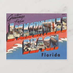 Cartão Postal Jacksonville Beach Florida