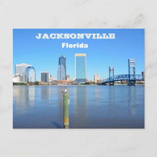 Cartão Postal Jacksonville, Cartão-postal Skyline da Flórida (Frente)