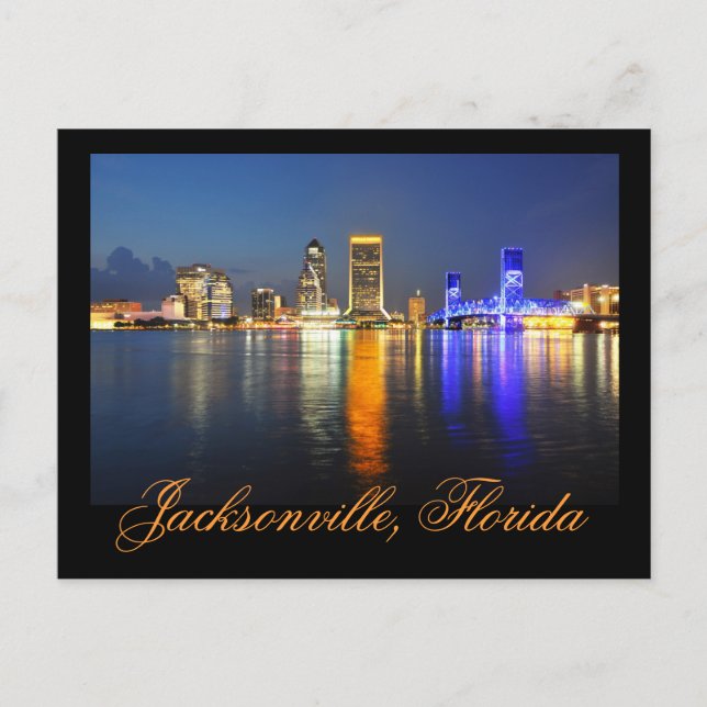 Cartão Postal Jacksonville, Flórida, E.U.A. (Frente)