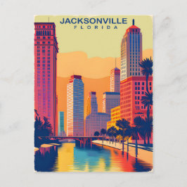 Cartão Postal Jacksonville, Flórida, Viagem