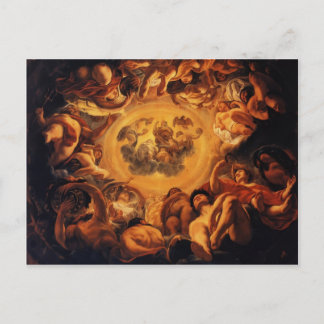 Cartão Postal Jacob Jordaens - Psyche hospedado no Olimpo