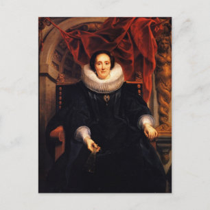 Cartão Postal Jacob Jordaens - Retrato de Catharina Behaghel