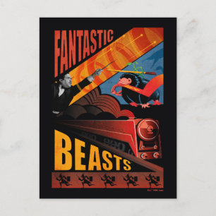 Cartão Postal Jacob Kowalski Fantastic Beasts Cartaz Vintage