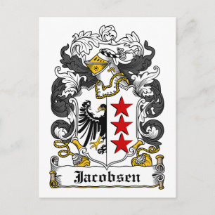 Cartão Postal Jacobsen Family Crest