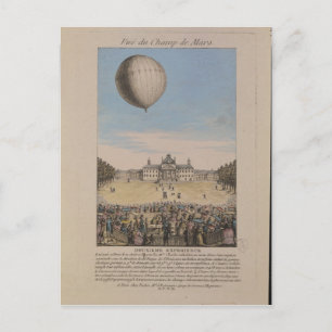 Cartão Postal Jacques Alexandre Cesar Charles