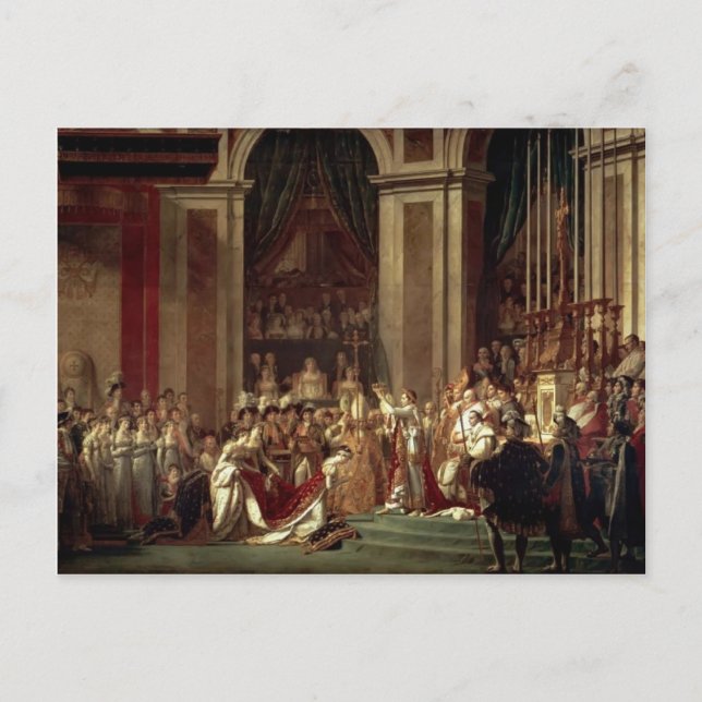 Cartão Postal Jacques David-Consecration & Coronation (Frente)