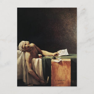 Cartão Postal Jacques-Louis David - A Morte de Marat