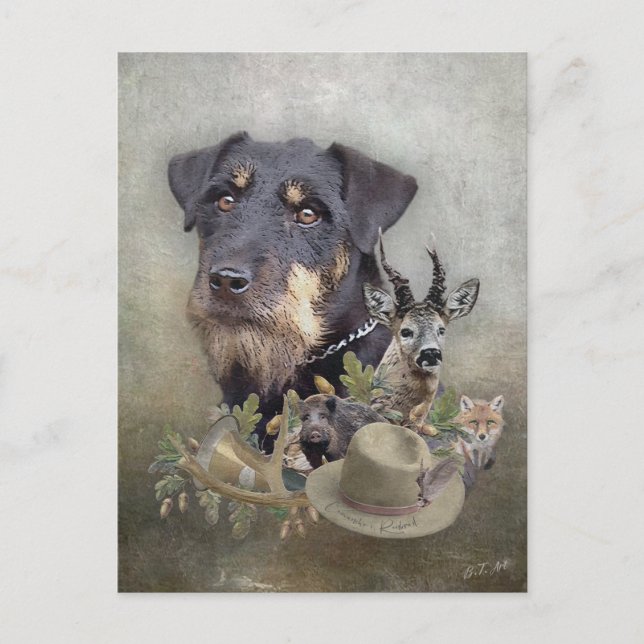 Cartão Postal Jagdterrier (Frente)