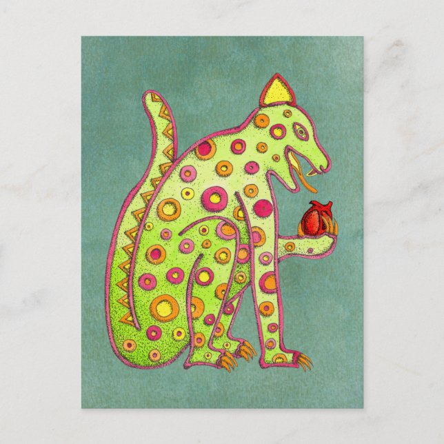 Cartão postal Jaguar Modelo 1 (Frente)