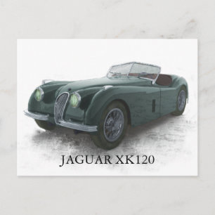 CARTÃO POSTAL JAGUAR XK120