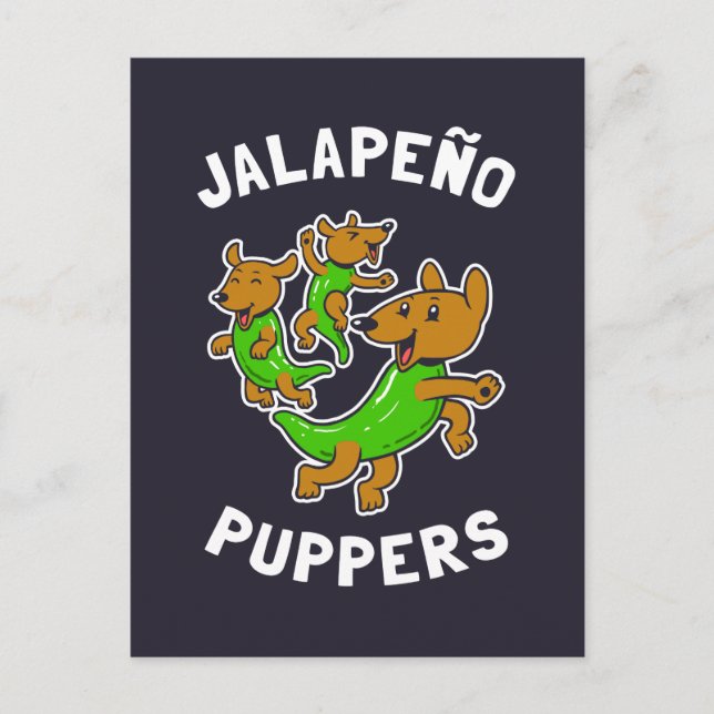 Cartão Postal Jalapeño Puppers (Frente)