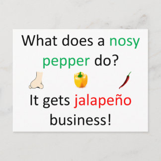 Cartão Postal Jalapeño redone