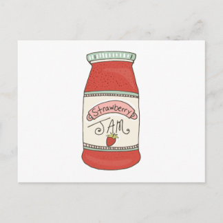 Cartão Postal Jam de Morango