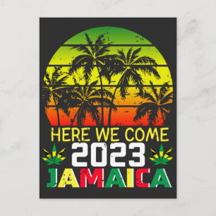 Cartão Postal Jamaica 2023 Aqui Vamos Nós