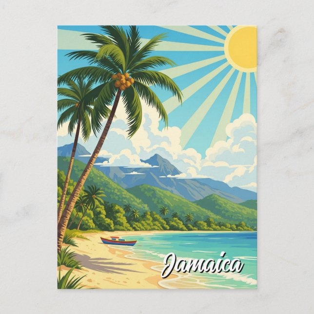 Cartão Postal Jamaica Beach (Frente)