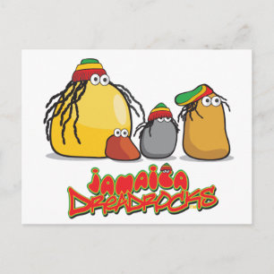 Cartão Postal Jamaica DreadRocks