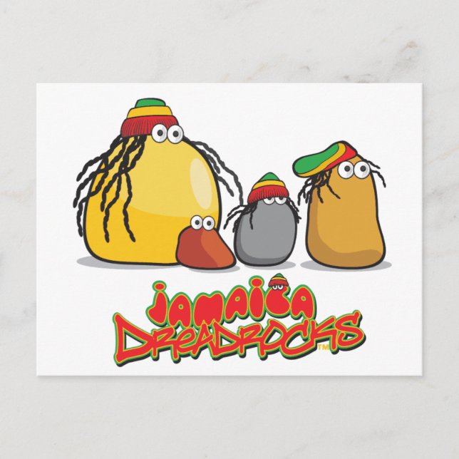Cartão Postal Jamaica DreadRocks (Frente)