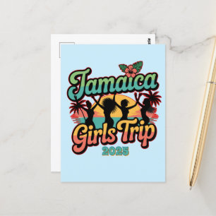 Cartão Postal Jamaica Girls Trip Squad 2025 Tropical Vibes