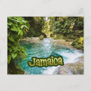 Cartão Postal Jamaica Irie Blue Hole, Eco Rios