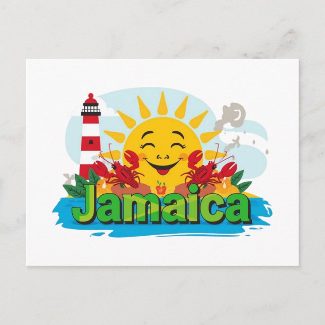 Cartão Postal Jamaica já mon  (Frente)