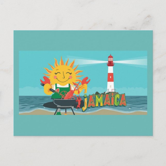 Cartão Postal Jamaica já mon  (Frente)