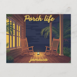 Cartão Postal Jamaica Porch life evening 