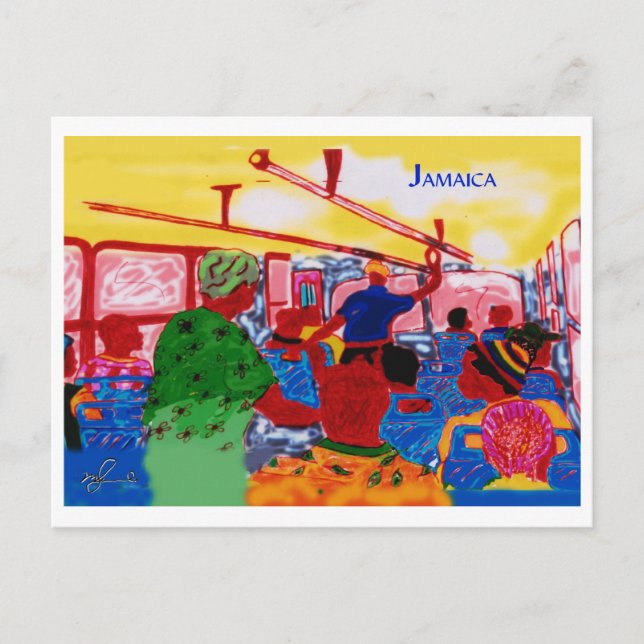 Cartão Postal JamaicanBusRide (Frente)