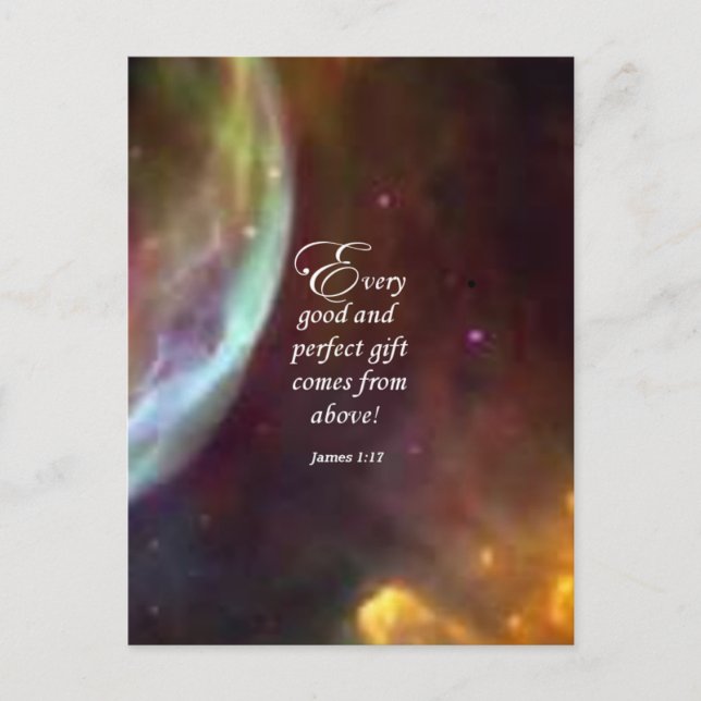Cartão Postal James 1:17 (Frente)