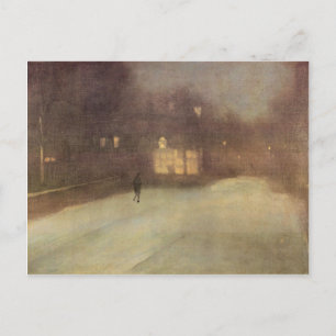 Cartão Postal James Abbot McNeill Whistler - Nocturne na cinza e