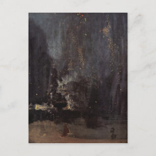 Cartão Postal James Abbott McNeill Whistler - Noite em preto