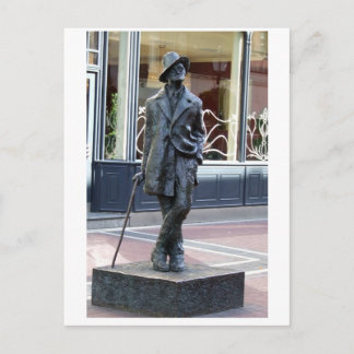 Cartão Postal James Joyce, estátua de autor irlandesa, Dublin Ir