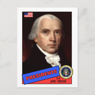 Cartão Postal James Madison Baseball Card