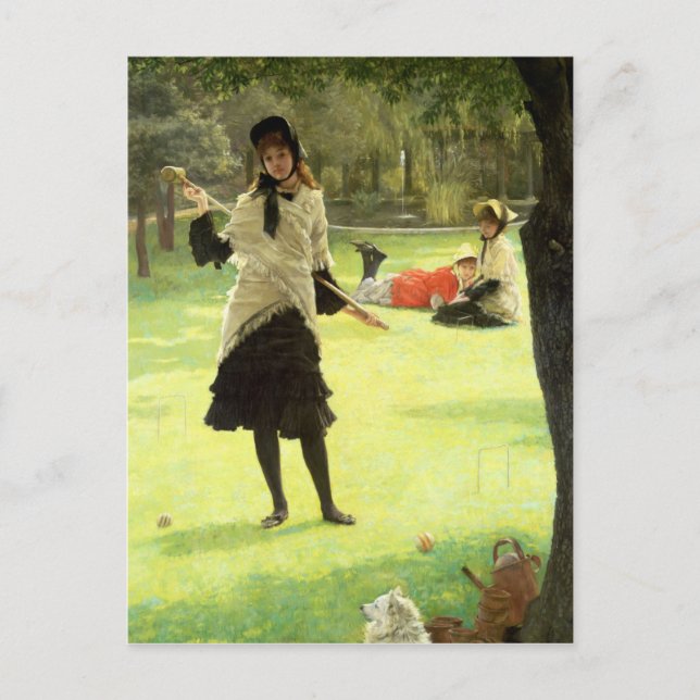 Cartão Postal James Tissot | Croquet, c.1878 (Frente)