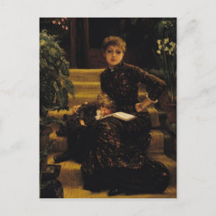 Cartão Postal James Tissot Mãe e Criança ou Irmã Mais Velho