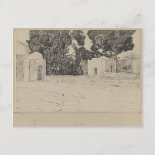 Cartão Postal James Tissot: Parte de trás da Mesquita de Omar