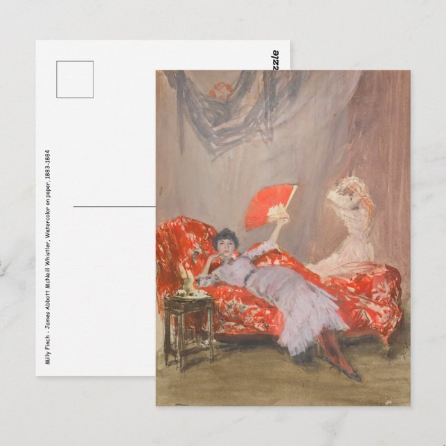 Cartão Postal James Whistler - Milly Finch (Frente/Verso)